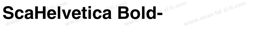 ScaHelvetica Bold字体转换